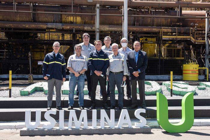 Diretoria da Usiminas com Jair Bolsonaro e Romeu Zema