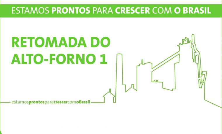 Retomada do Alto forno 1 de Ipatinga
