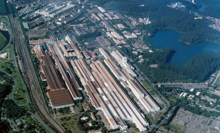 Vista área da Usina Ipatinga