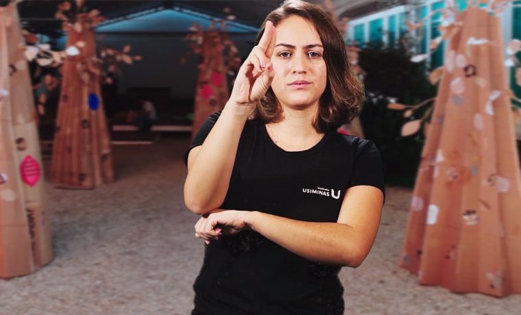 Acessibilidade das ações com libras